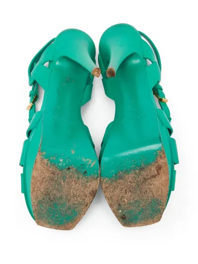Pre-owned Saint Laurent T-strap Platform Sandals