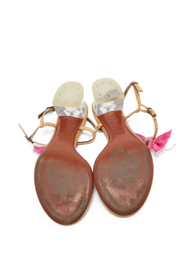 Pre-owned Lanvin 40mm Ruffled Thong Sandals