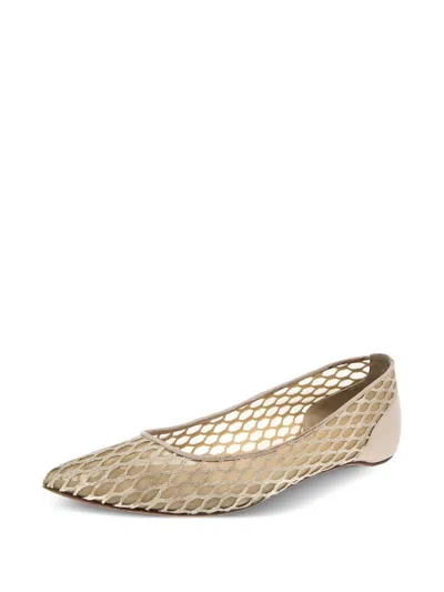 Pre-owned Christian Louboutin Netted Pointed-toe Ballet Flats
