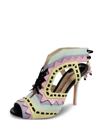Pre-owned Sophia Webster  115mm Riko Cut-out Sandals