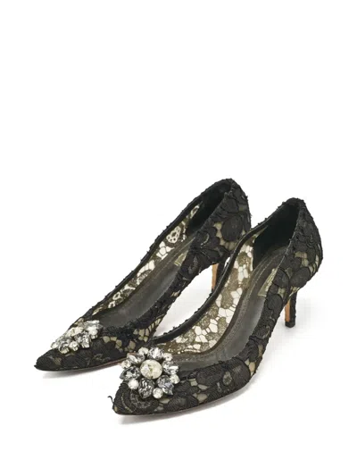 Pre-owned Dolce & Gabbana 65mm Lace Pumps