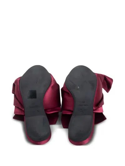 Pre-owned N°21  Twisted Satin Flat Sandals