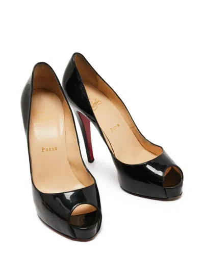 Pre-owned Christian Louboutin New Very Privé Peep-toe Pumps
