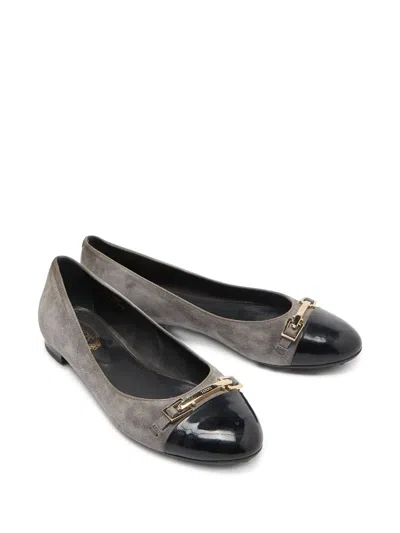 Pre-owned Tod's Vintage  Suede Ballet Flats