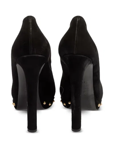 Pre-owned Alexander Mcqueen 135mm Skull-embellished Pumps