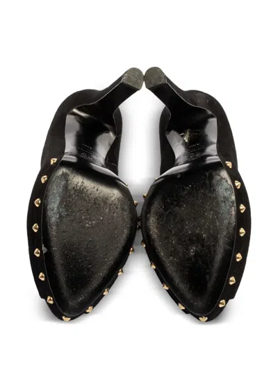 Pre-owned Alexander Mcqueen 135mm Skull-embellished Pumps