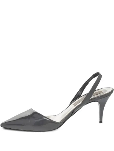 Pre-owned Stella Mccartney 75mm Faux-leather Pumps