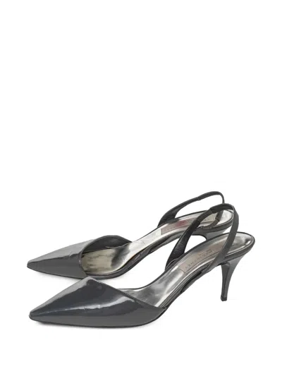 Pre-owned Stella Mccartney 75mm Faux-leather Pumps