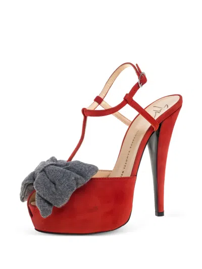 Pre-owned Giuseppe Zanotti Vintage  140mm Platform Peep-toe Sandals