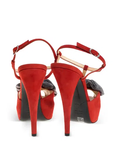 Pre-owned Giuseppe Zanotti Vintage  140mm Platform Peep-toe Sandals