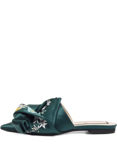 Pre-owned N°21  Embroidered Mules