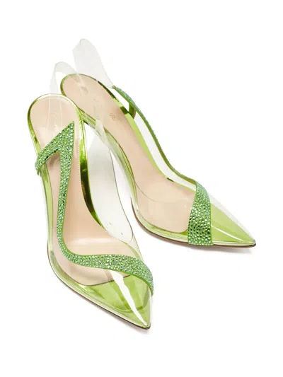 Pre-owned Gianvito Rossi 105mm Pointed-toe Slingback Pumps