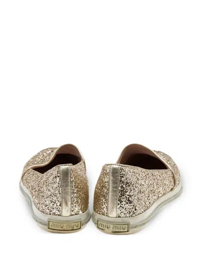 Pre-owned Miu Miu Glittered Sneakers