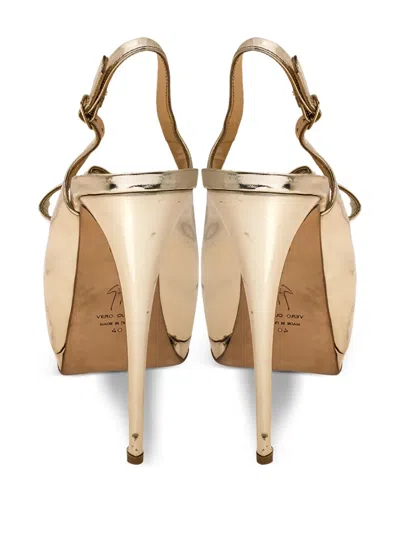Pre-owned Giuseppe Zanotti Vintage 155mm Peep-toe Platform Pumps