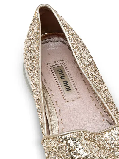 Pre-owned Miu Miu Glittered Sneakers