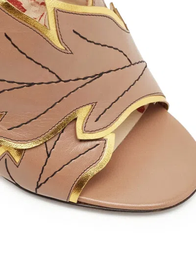 Pre-owned Gucci 105mm Leather Heeled Mules