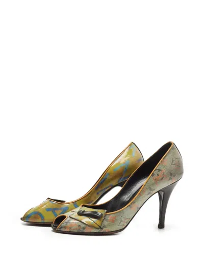 Pre-owned Louis Vuitton Logo-print Pumps