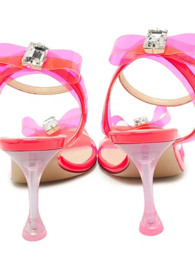 Pre-owned Mach&mach  85mm Bow-detail Sandals