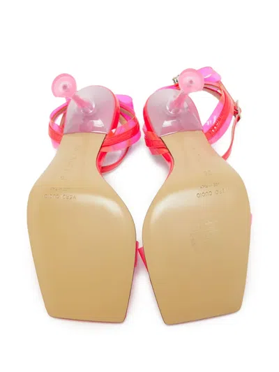 Pre-owned Mach&mach  85mm Bow-detail Sandals