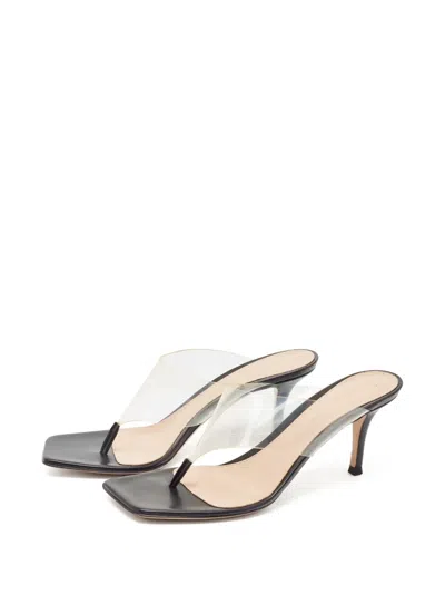 Pre-owned Gianvito Rossi  75mm Transparent-strap Sandals