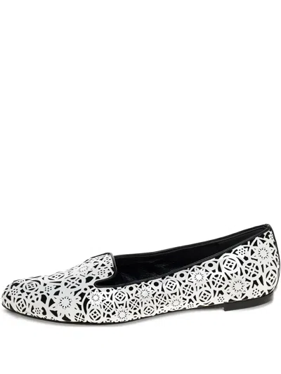 Pre-owned Alexander Mcqueen Lace-cut Ballet Flat