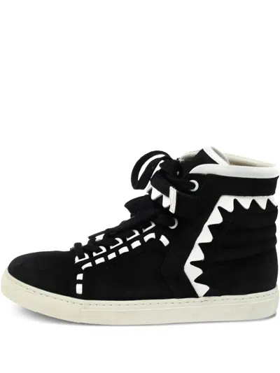 Pre-owned Sophia Webster Contrast-stitching High-top Sneakers