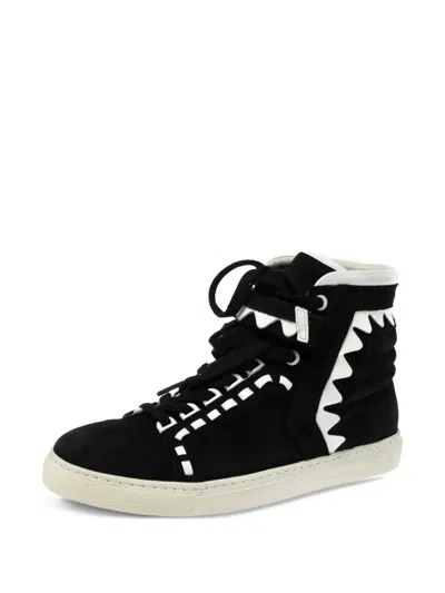 Pre-owned Sophia Webster Contrast-stitching High-top Sneakers