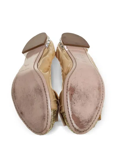 Pre-owned Miu Miu Bow-embellished Ballet Flats