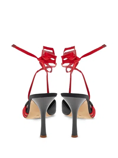Pre-owned Giuseppe Zanotti Vintage  100mm Lace-up Satin Pumps