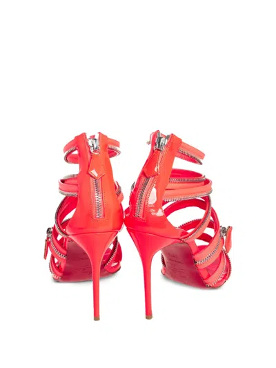 Pre-owned Christian Louboutin 100mm Unzip Sandals