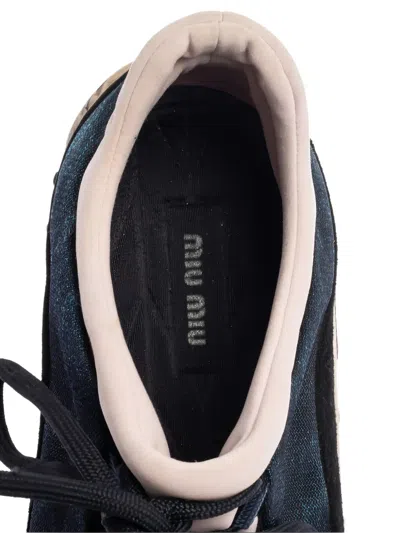 Pre-owned Miu Miu Crystal-embellished Sneakers