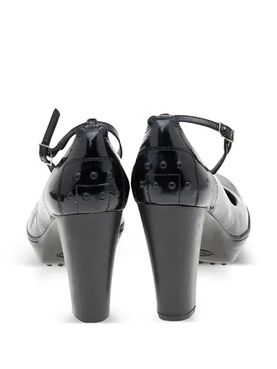 Pre-owned Tod's Vintage  100mm Leather Platform Pumps