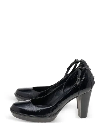 Pre-owned Tod's Vintage  100mm Leather Platform Pumps