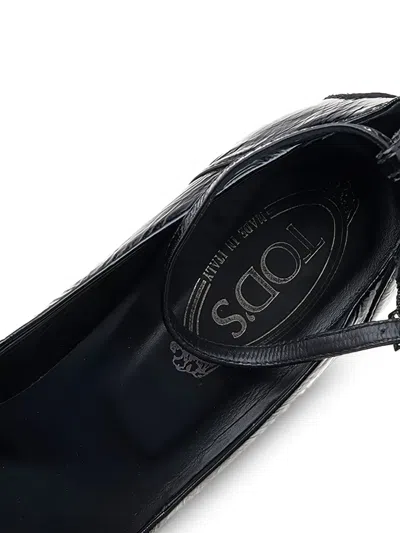 Pre-owned Tod's Vintage  100mm Leather Platform Pumps