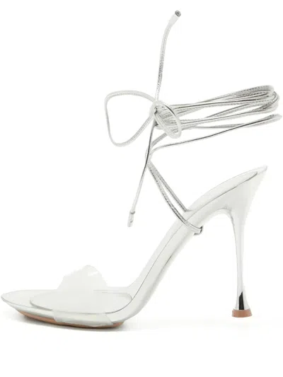 Pre-owned Gianvito Rossi  110mm Metallic Stiletto-heel Sandals