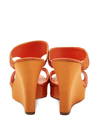 Pre-owned René Caovilla 100mm Rhinestone-embellished Sandals