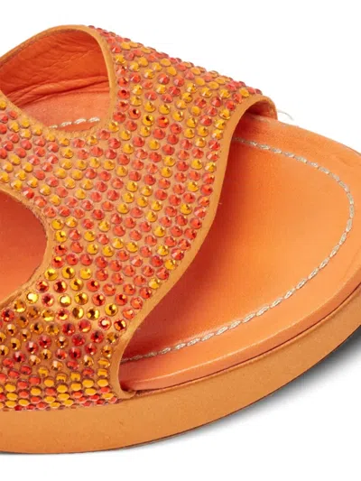 Pre-owned René Caovilla 100mm Rhinestone-embellished Sandals