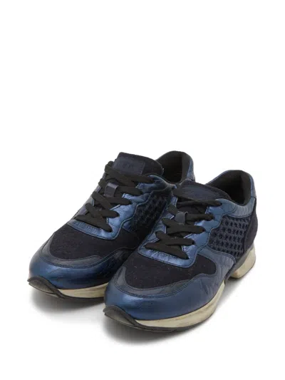 Pre-owned Tod's Vintage Mesh-panel Sneakers