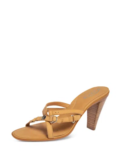 Pre-owned Tod's Vintage 90mm  Leather Sandals