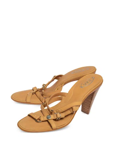 Pre-owned Tod's Vintage 90mm  Leather Sandals