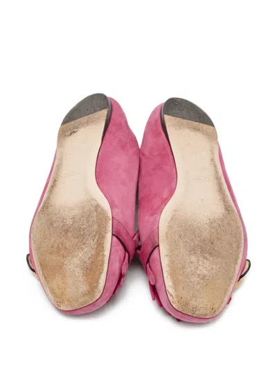 Pre-owned Gucci Gg Marmont Ballet Flats