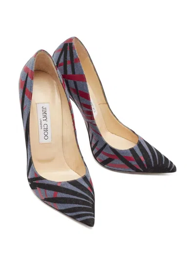 Pre-owned Jimmy Choo 125mm Pointed-toe Pattern Pumps