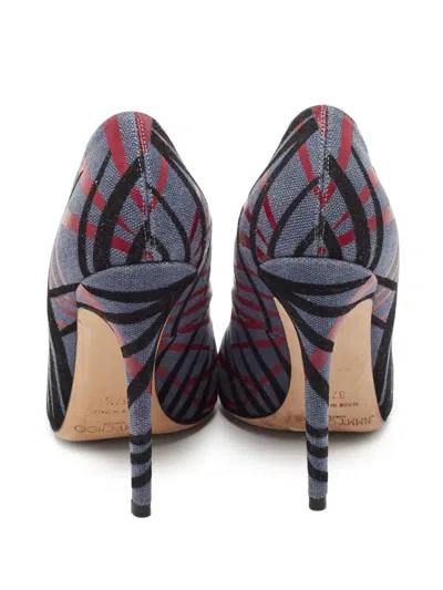 Pre-owned Jimmy Choo 125mm Pointed-toe Pattern Pumps