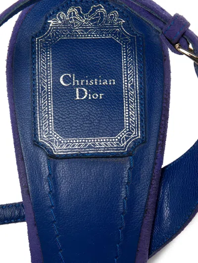 Pre-owned Dior 110mm Suede Espadrilles