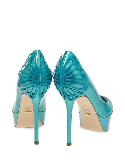 Pre-owned Sergio Rossi Vintage  120mm Butterfly-motif Platform Pumps