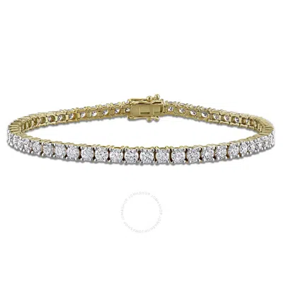 Created Forever 6 1/4ct Tw Lab-grown Diamond Tennis Bracelet In 14k Yellow Gold