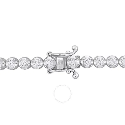 Created Forever 2 1/2 Ct Tdw Lab-created Diamond Tennis Bracelet In 14k White Gold In Silver