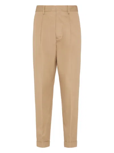 Dsquared2 Pressed-crease Trousers In Brown