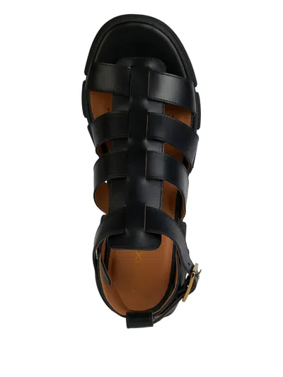 Geox Lisbona Gladiator Sandals In Black