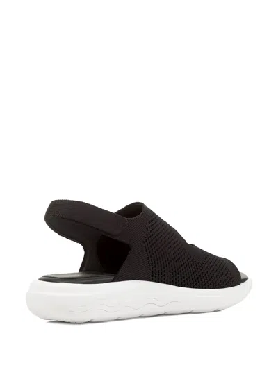 Geox Spherica Slingback Sandals In Black